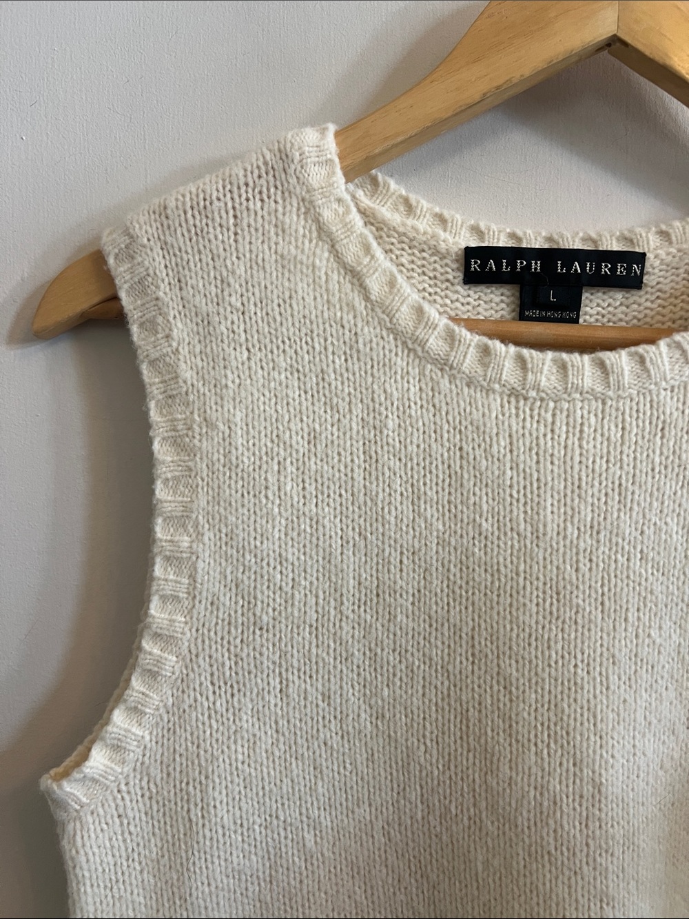 Vintage Ralph Lauren Black Label Cashmere Blend Vest - Picture 2 of 6